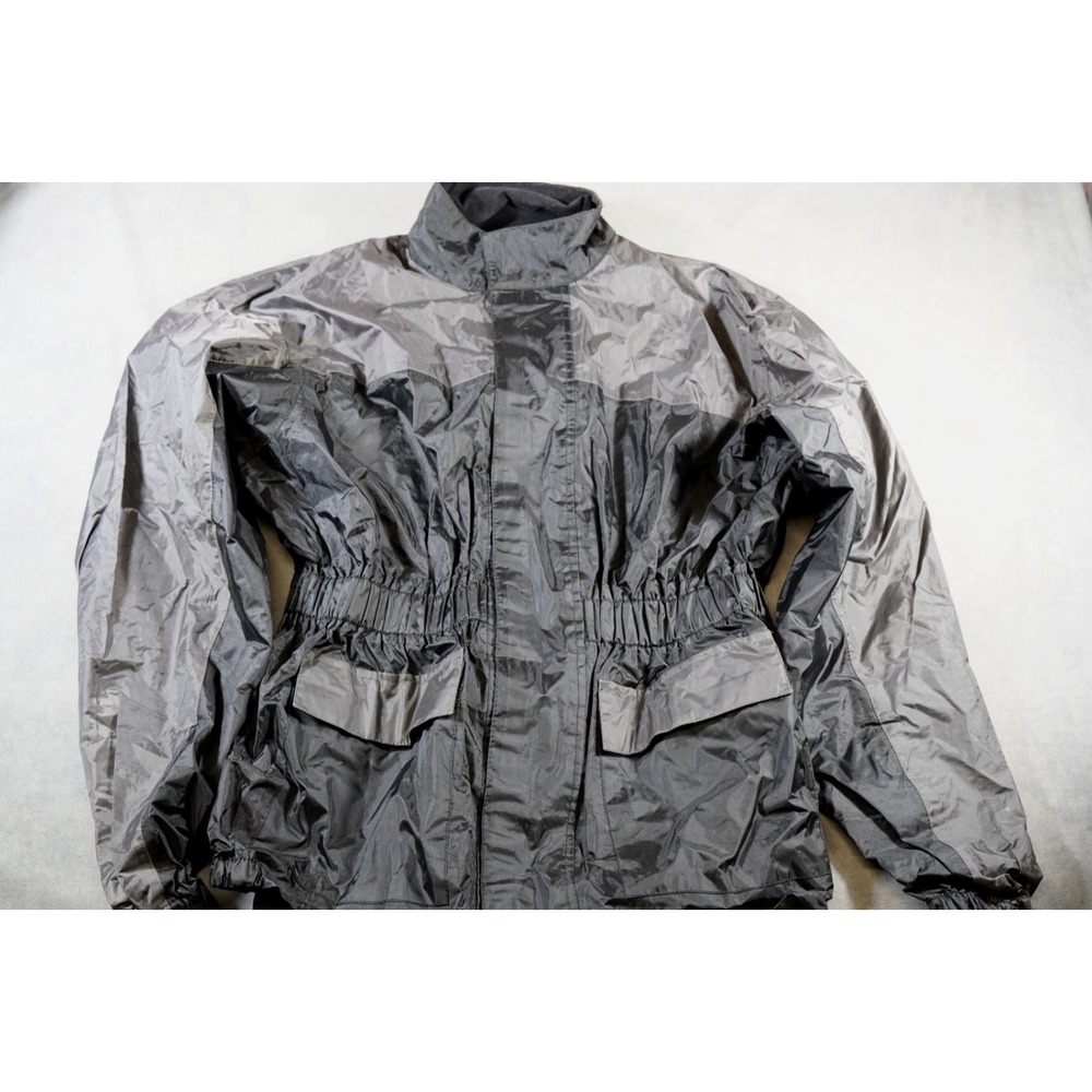 Himalaya Motor Bike Wear Mens Waterproof Jacket Black Gray Size M Night‎ Vision